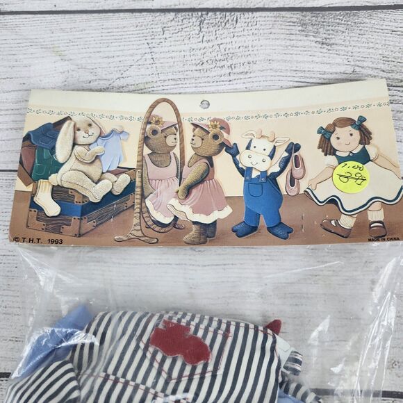 Vintage T.H.T. 1993 Bear Outfit Train Conductor Tender Heart Treasures - Picture 2 of 6